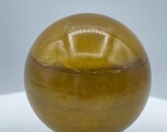 1.89 inch Yellow Fluorite Sphere crystal healing