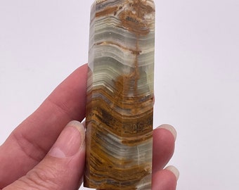 Gorgeous 3.44 inch Green Onyx Crystal Tower