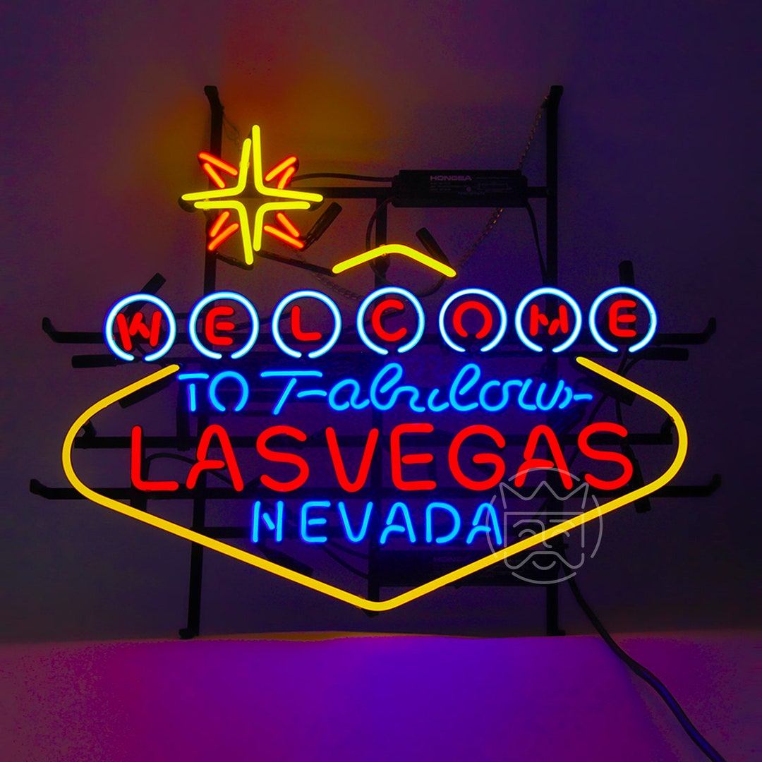  Personalized Welcome to Las Vegas Sign Lighted Acrylic