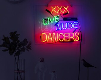 Nude Glass Neon Sign - Etsy
