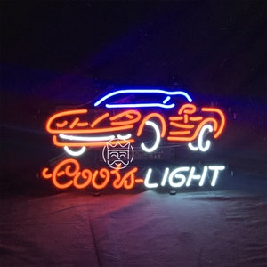 Coors Light Baseball 20x16 Neon Sign Bar Lamp Beer Light Gift Man Cave