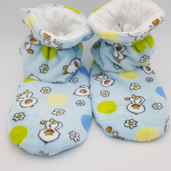 Baby Kuschel Fleece Stoff Stiefelchen Schuhe für Erwachsene - Small medium and large ABDL Für Männer oder Frauen