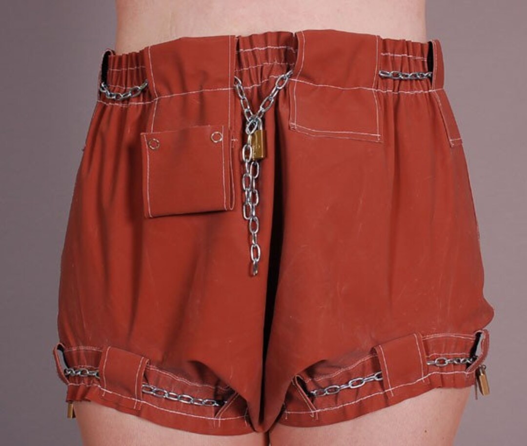 Lockable Punishment Pants Puna Special on Rubber Bed Fabric - Etsy