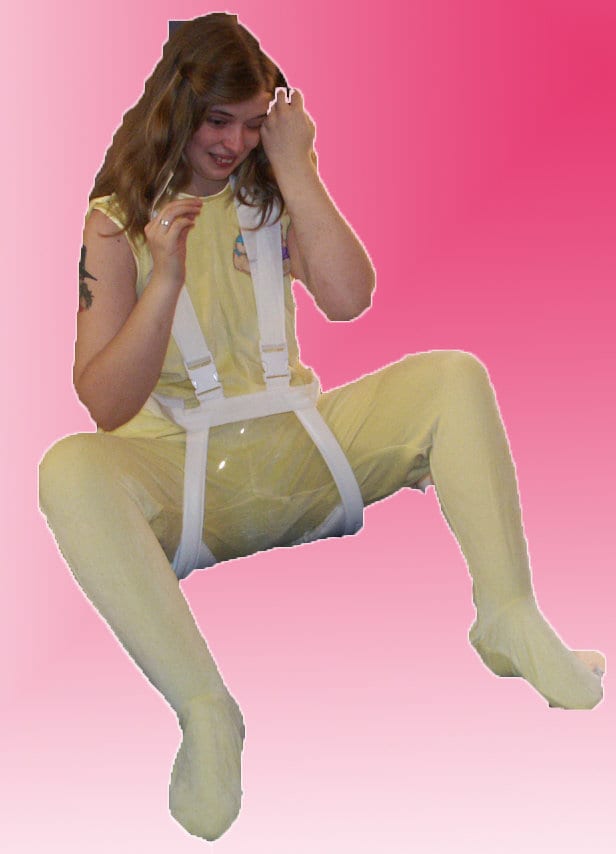 Anne Original Spreader Pants ABDL Spreader Diaper Pants Punishment 