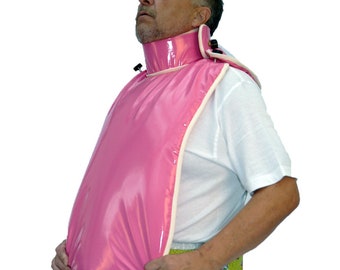 Educational and punishment bibs secured with magnetic locks