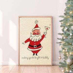 Retro kerstkunst aan de muur, vintage kerstmanmuurkunst, afdrukbare kerstmuurkunst, kerstmuurdecoratie, retro kerstman, vintage kerstmanmuurkunst, afdrukbare kerstmuurkunst, vintage kerstmanmuurkunst, vintage kerstmanmuurkunst
