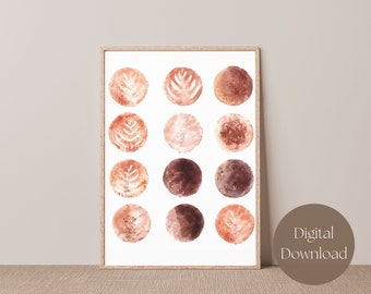 Coffee Wall Art, Cappuccino Wall Art, Coffee Bar Wall Art, Coffee Bar Wall Decor, Printable Wall Art, Printable Wall Decor, Printable Decor