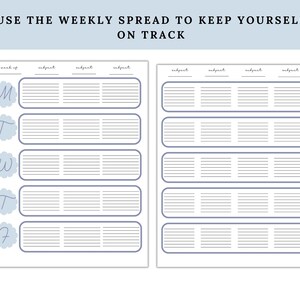 Student Planner Printable Pack, Study Pack, School and College ...