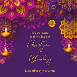 Indian wedding cards