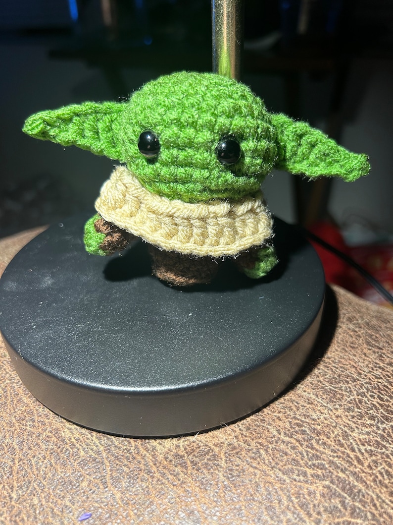 Crochet Grogu Plushie: Made-to-Order Gift image 1