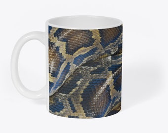 Python Snake Skin Novelty Regalo Blanco 11oz Taza de té de café