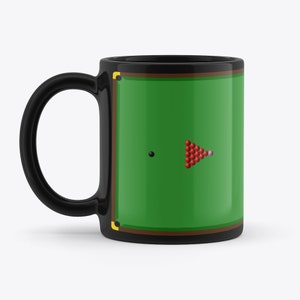Snooker Table Novelty Gift Black 11oz Coffee Tea Mug