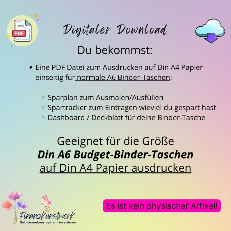 Save School & Einschulung Challenge Saving template incl. tracker and dashboard, suitable for A6 budget binder, digital download, challenge image 3