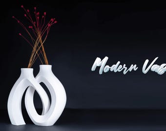 Vase moderne entrelacé