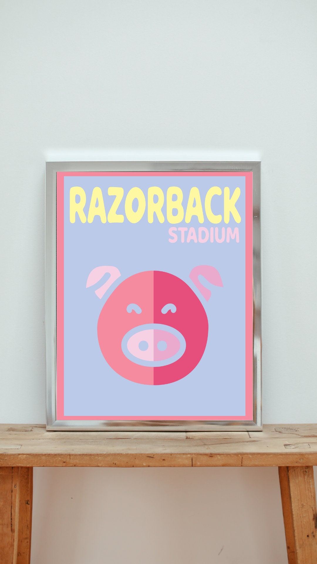 Razorback Stadium Poster - Digital File - Etsy