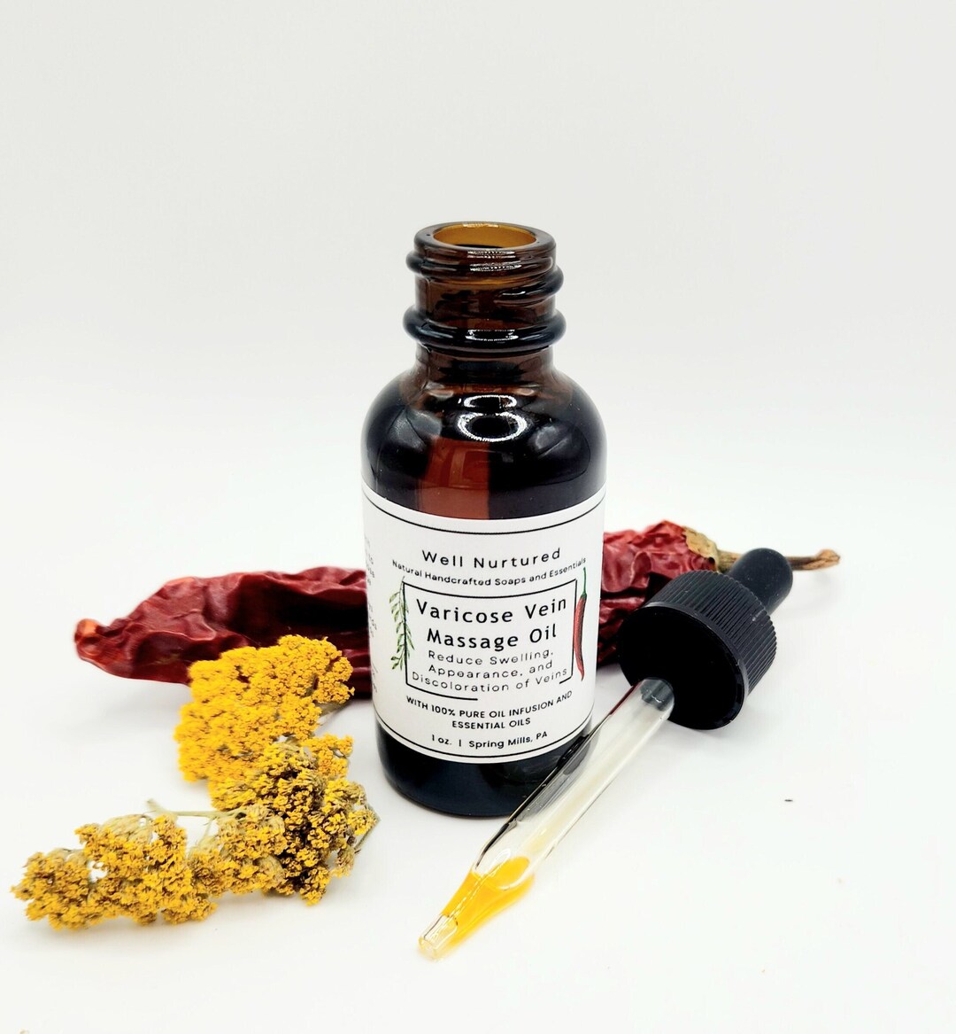 Varicose Vein Oil Varicose Vein Massage Oil Spider Vein Etsy