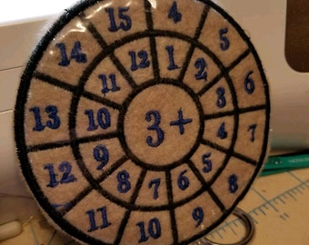 Maths Addition Plus Wheels Embroidery Design 1-20 Circle Charts Montessori School In The Hoop Educational 4x4 Size