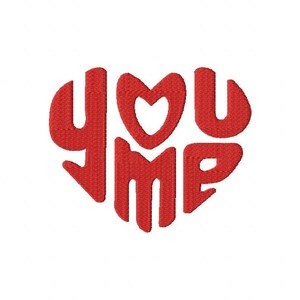 You Me embroidery designs file formats in pes, dst, jef, xxx, exp, vip, vp3