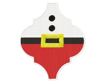 Christmas Santa Claus Arabesque Ornament Embroidery 5 Sizes , File Formats in pes, dst, jef, xxx, exp, vip, vp3