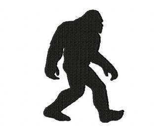 Bigfoot Silhouette Embroidery Design 12 Sizes , File Formats in pes, dst, jef, xxx, exp, vip, vp3 - Instant Download Files