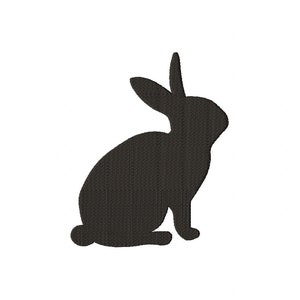 Rabbit embroidery designs file formats in pes, dst, jef, xxx, exp, vip, vp3