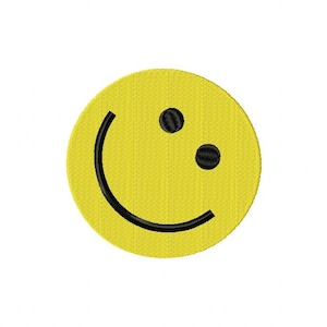 Smile Emoji embroidery designs file formats in pes, dst, jef, xxx, exp, vip, vp3