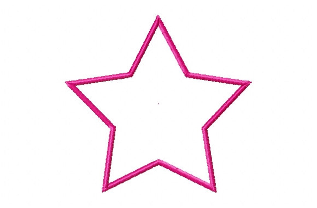 Star Applique Embroidery Designs, 9 Sizes, Machine Embroidery Designs