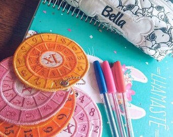 Maths Multiplication Wheel Embroidery Design 1- 20 Circle Times Tables Division Charts Montessori School In The Hoop 4x4 Size