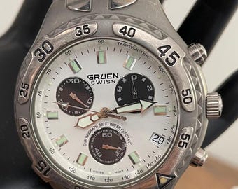 GRUEN Mens WRIST WATCH Swiss Chronograph