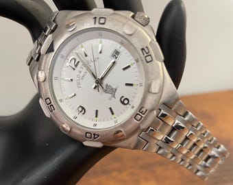 FIELD And STREAM Man's WATCH, Silver Tone Band, F112GWBS