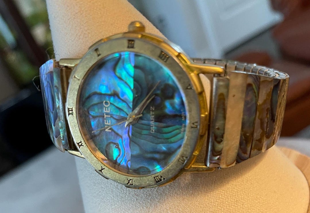 Netec Clock NETEC ABALONE Shell Ladies WATCH, Nice - Etsy