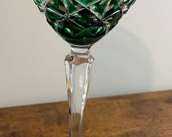 Emerald Green AJKA TILDAN 8 1/2"  WINE  Stem