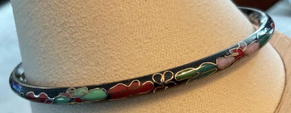 3 CLOISONNE BANGLE BRACELETS - image 4