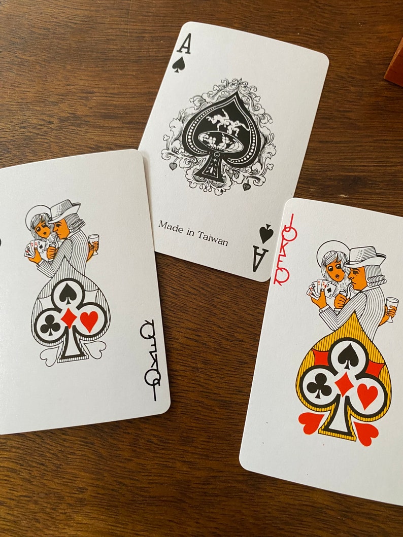 Vintage Wood Box for Playing Cards Hinged Poker Card Deck Storage Etsy