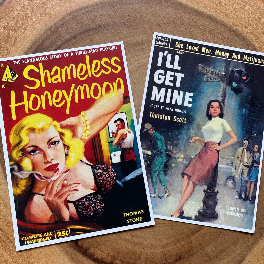 1990’s Pulp Fiction Romance Novel Postcards Set of 2 Jeffrey Luther ...