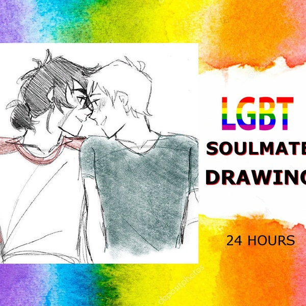 LGBT Soulmate Drawing, Gay Future Love Psychic Reading Same Day Prediction