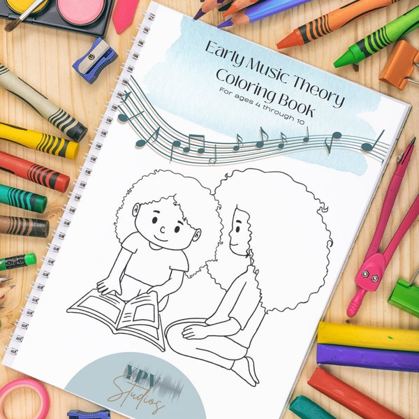 Early Learning Music Theory and Coloring Book