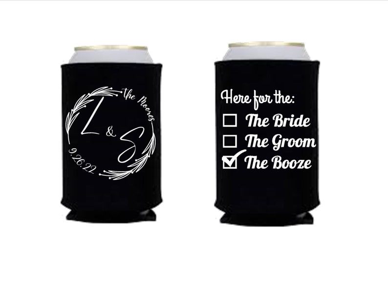 Wedding Koozie Template Downloadable PDF JPEG PNG Etsy
