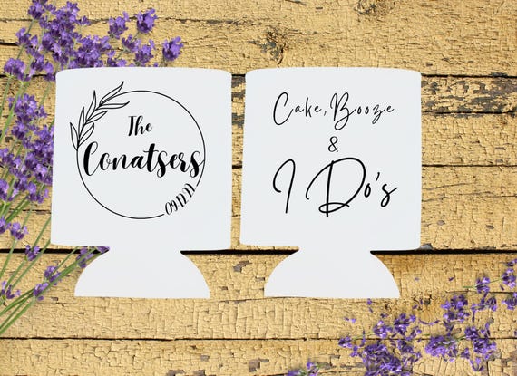 Wedding Koozie Template, Downloadable, PNG, JPEG, PDF