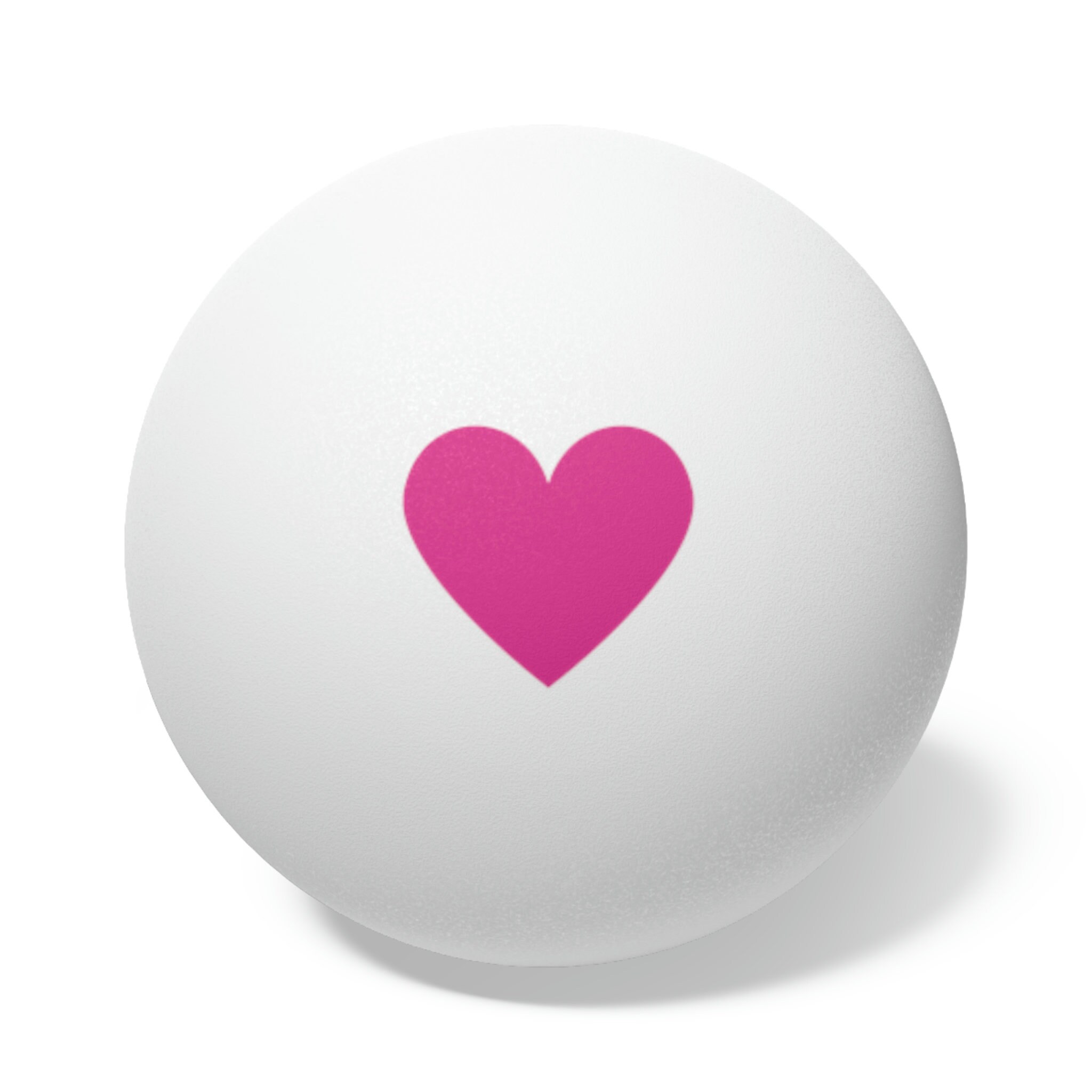 Pelotas de ping pong Pink Heart, 6 piezas