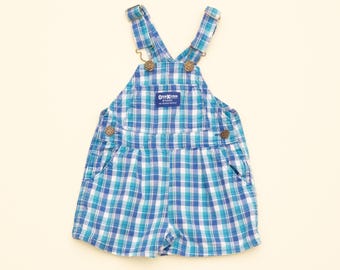 ヴィンテージ OshKosh B'gosh デニムショートオーバーオール、キッズ
