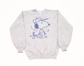 90er Jahre Vintage Snoopy Sweatshirt Jugend Kinder 12-14