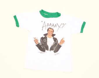 Vintage 1970's Happy Days / the Fonz Personalized Artwork Tee