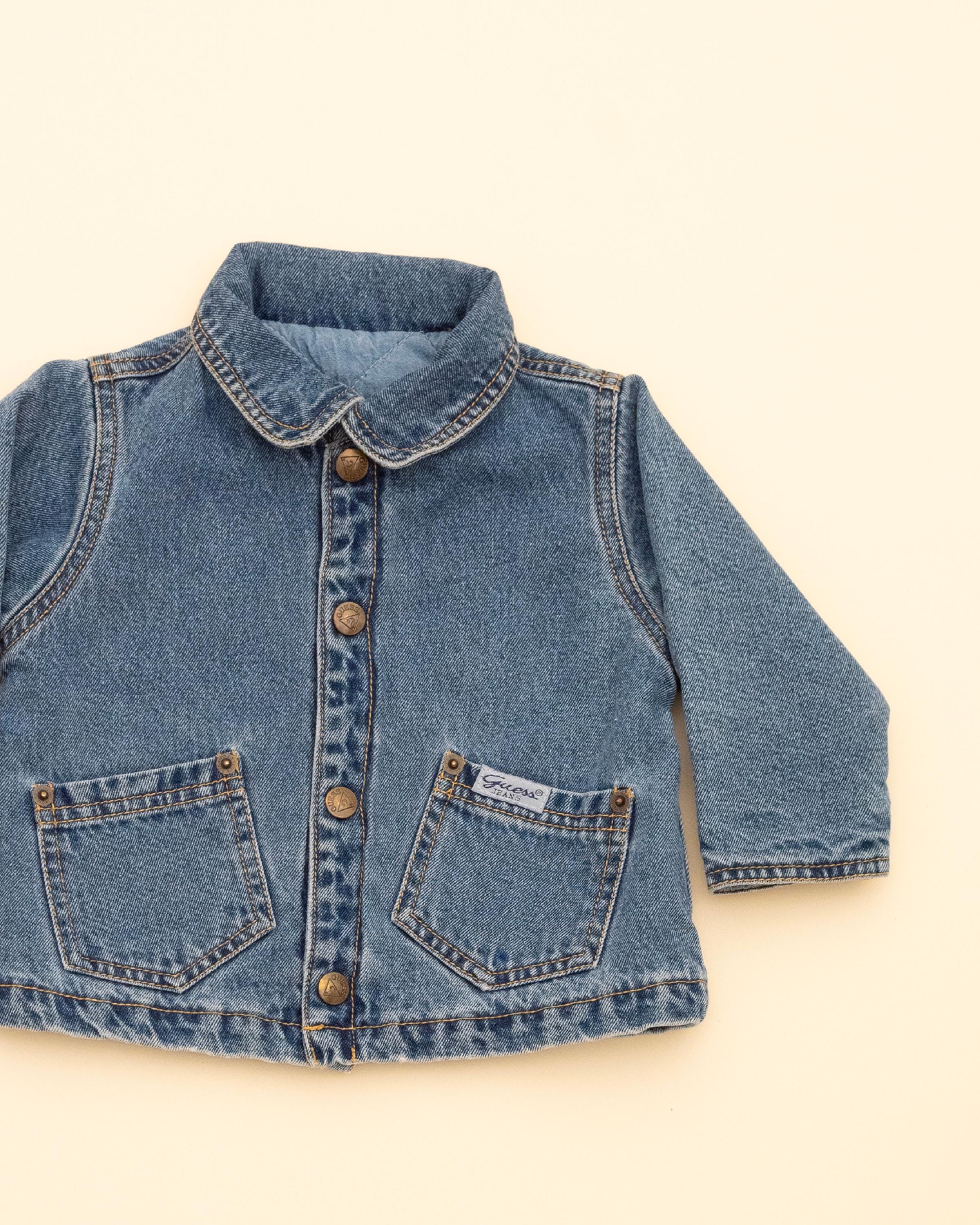 90s Baby Guess Vintage Denim Jacket 4T Kids 12-18M - Etsy
