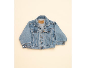 Rare Little Levi's Orange Tab Denim Jacket 4T kids vintage