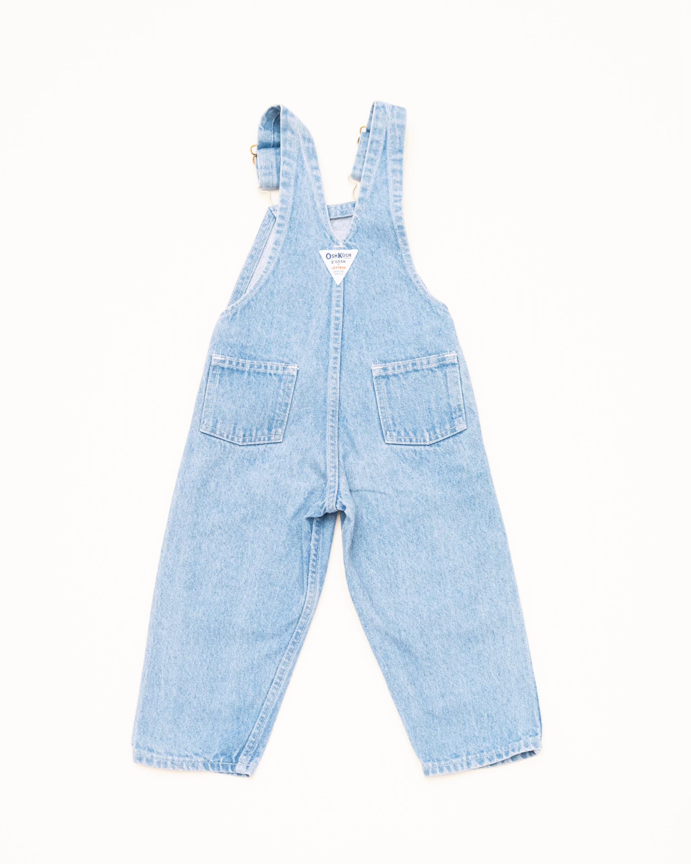 Vintage Oshkosh B'gosh Denim Overalls 90s USA Kids 3T - Etsy