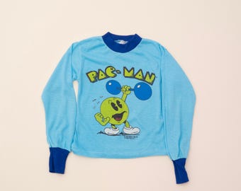 Vintage Pacman long sleeves T-shirt kids 5-6 Made in USA
