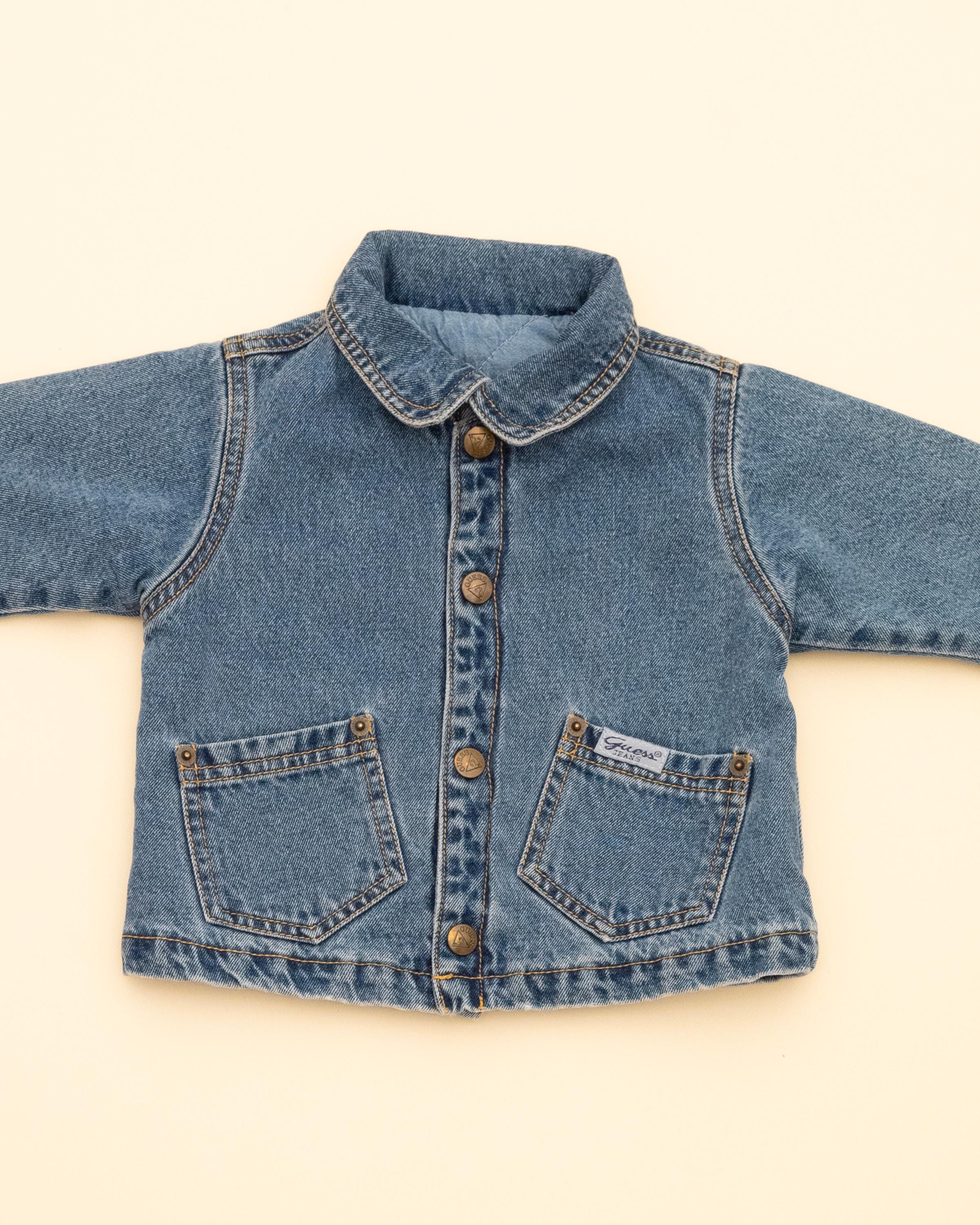 90s Baby Guess Vintage Denim Jacket 4T Kids 12-18M - Etsy