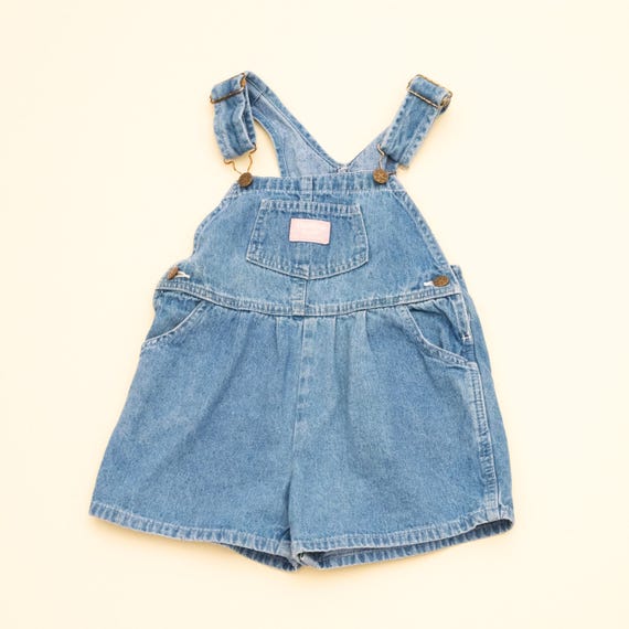 Vintage Oshkosh B'gosh Denim Short Overalls, Kids 4T, Shortalls - Etsy
