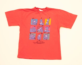 Vintage Aladdin Genie Disney T-shirt Kinder 8-10